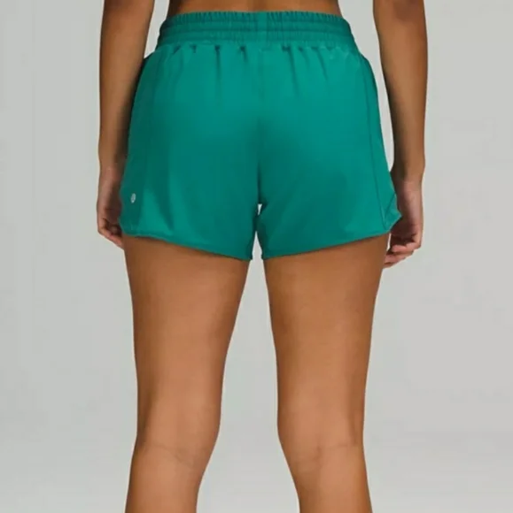 NWOT Lululemon Hotty Hot Shorts 4" Size 4 Tall - Teal Lagoon - Picture 5 of 14